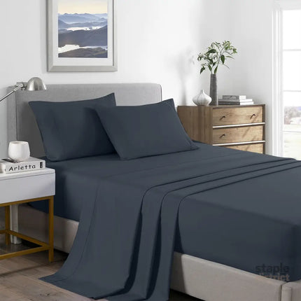 Royal Comfort Bamboo Cooling 2000TC Sheet Set Queen - Charcoal-1951134885364240384