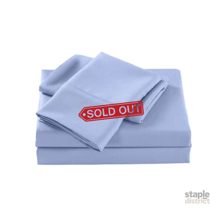 Royal Comfort Bamboo Cooling 2000TC Sheet Set - Queen-Light Blue-1951134860940808194