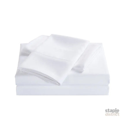 Royal Comfort Bamboo Cooling 2000TC Sheet Set - Single-White-1951134863302201346