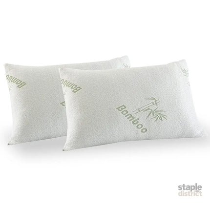 ROYAL COMFORT BAMBOO COVERED MEMORY FOAM PILLOW - 2PK-1951134817148080128