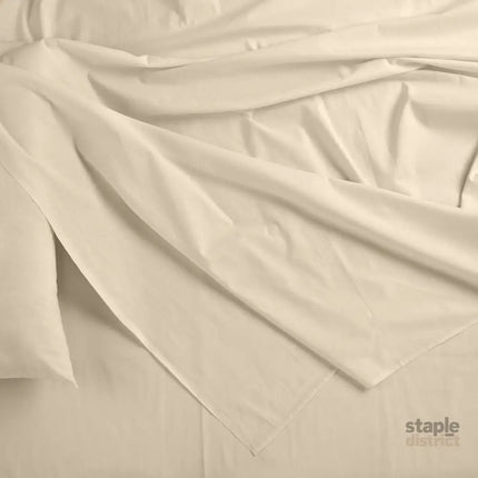 Royal Comfort Blended Bamboo Sheet Set Dark Ivory - Double-1951134848022351874