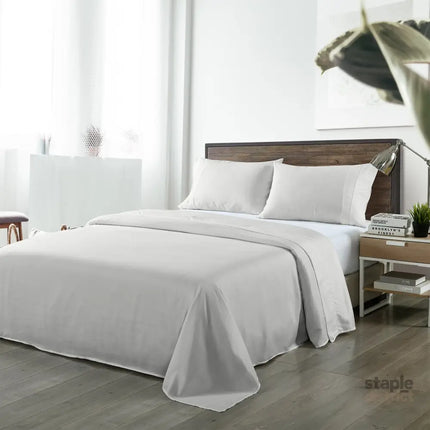 Royal Comfort Blended Bamboo Sheet Set Light Grey - King-1951134883225145344
