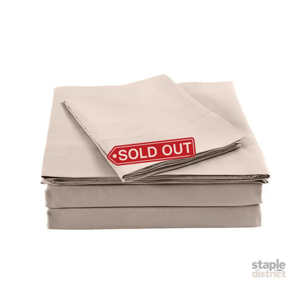 Royal Comfort Blended Bamboo Sheet Set Warm Grey - Queen-1951134848815075329