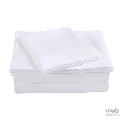 Royal Comfort Blended Bamboo Sheet Set White - Queen-1951134848420810753