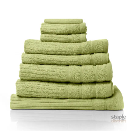 Royal Comfort Eden Egyptian Cotton 600 GSM 8 Piece Towel Pack Spearmint-1951134892335173632