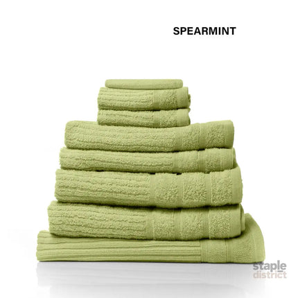Royal Comfort Eden Egyptian Cotton 600 GSM 8 Piece Towel Pack Spearmint-1951134892335173636