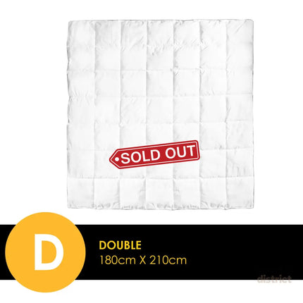 Royal Comfort Luxury Bamboo 250GSM Quilt - Double-1951134842888523778