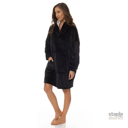 Royal Comfort Snug Hoodie - Black-1951134892918181889