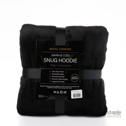 Royal Comfort Snug Hoodie - Black-1951134892918181892