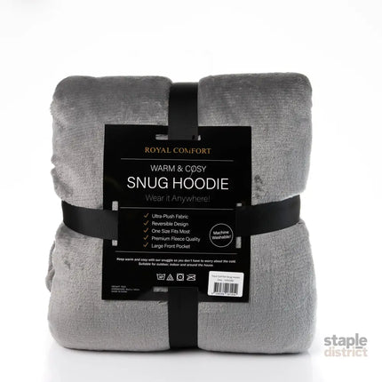 Royal Comfort Snug Hoodie - Grey-1951134893165645828