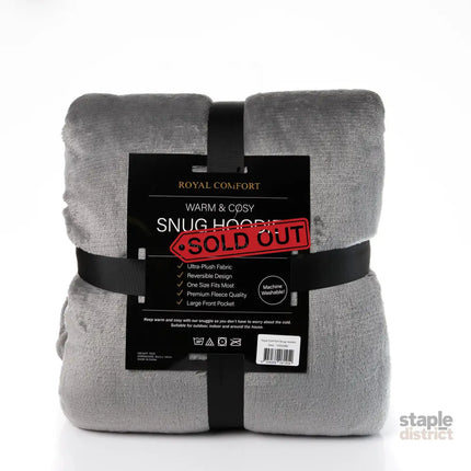 Royal Comfort Snug Hoodie - Grey-1951134893165645828