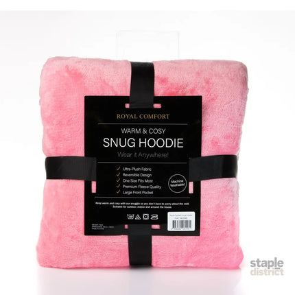 Royal Comfort Snug Hoodie - Pink-1951134893354389508