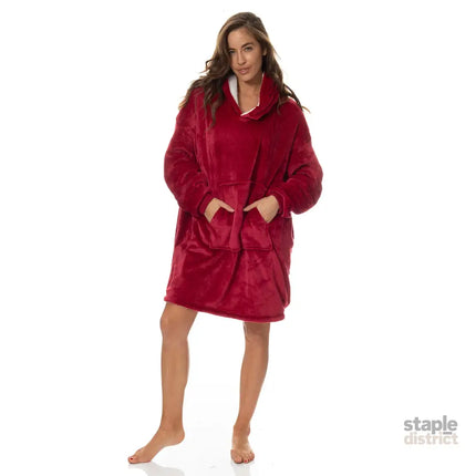 Royal Comfort Snug Hoodie - Red-1951134893551521792