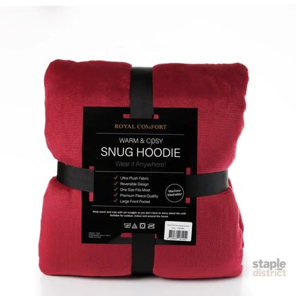 Royal Comfort Snug Hoodie - Red-1951134893551521796
