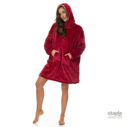 Royal Comfort Snug Hoodie - Red-1951134893551521794