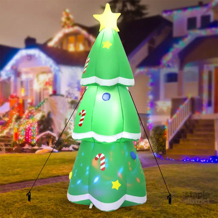 Santaco Inflatable 1.5M Christmas Tree Flashing Light-2029387305759936518