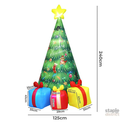 Santaco Inflatable LED Christmas Tree with Music 240CM-2006733389188698114