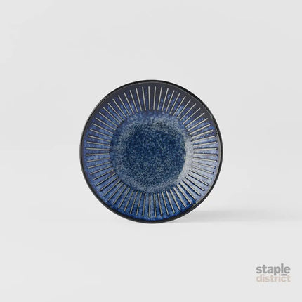 Saucer 12cm Ridged Indigo Glaze - Appliances > Kitchen Appliances > Cooking Ranges
