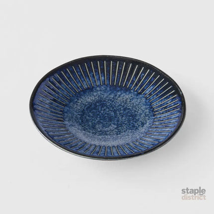 Saucer 12cm Ridged Indigo Glaze - Appliances > Kitchen Appliances > Cooking Ranges
