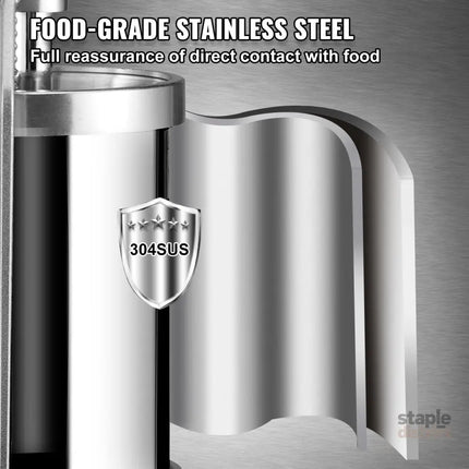 Sausage Stuffer 5LBS/3L Capacity Homemade Sausage Maker Stainless Steel - Appliances > Kitchen Appliances > Speciality