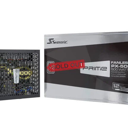 Seasonic Prime Fanless PX-500 500W Platinum PSU (SSR-500PL) - Appliances > Air Conditioners > Portable Air Conditioners