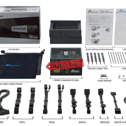 Seasonic Prime Fanless PX-500 500W Platinum PSU (SSR-500PL) - Appliances > Air Conditioners > Portable Air Conditioners
