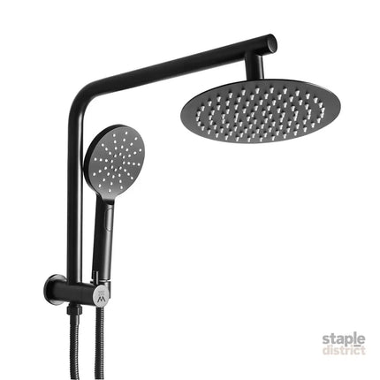 Shower Head High Pressure Set Rain Round Black-2006733239447851008