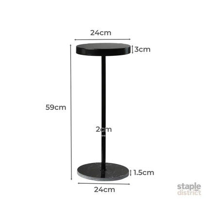 Side Table Round Tabletop Small Lightweight-2018816861885566978