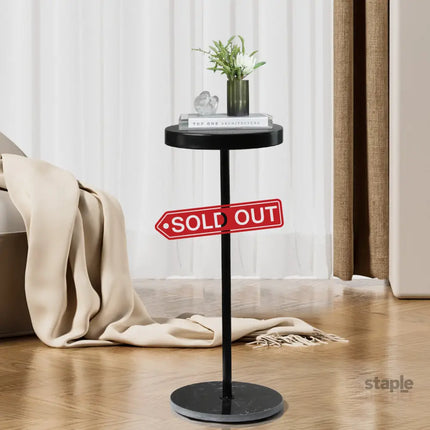 Side Table Round Tabletop Small Lightweight-2018816861885566982