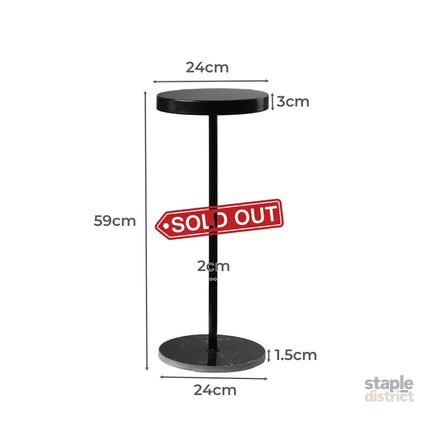 Side Table Round Tabletop Small Lightweight-2018816861885566978