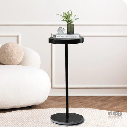 Side Table Round Tabletop Small Lightweight-2018816861885566983