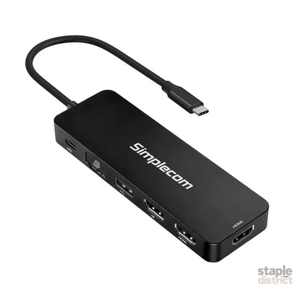 Simplecom CHT811 11-in-1 USB-C 4K Triple Display MST Docking Station with Dual HDMI DP - Electronics > Computers &