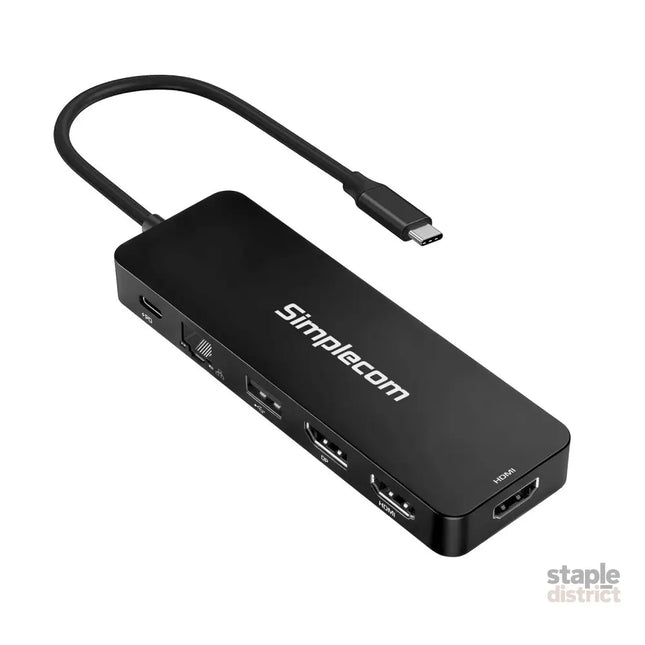 Simplecom CHT811 11-in-1 USB-C 4K Triple Display MST Docking Station with Dual HDMI DP - Electronics > Computers &