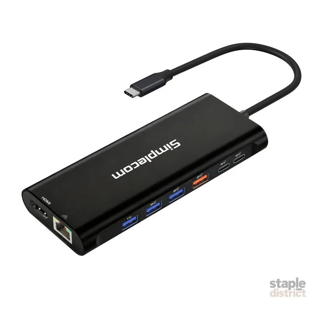 Simplecom CHT814 14-in-1 USB-C 4K Triple Display MST Docking Station with Dual HDMI DP - Electronics > Computers &