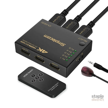 Simplecom CM305 Ultra HD 5 Way HDMI Switch 5 IN 1 OUT Splitter 4K@60Hz - Appliances > TV > TVs & Accessories