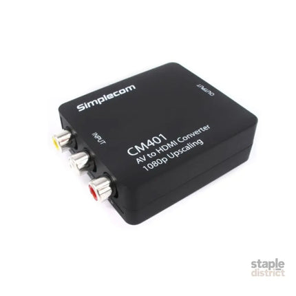 Simplecom CM401 Composite AV CVBS 3RCA to HDMI Video Converter 1080p Upscaling - Appliances > TV > TVs & Accessories