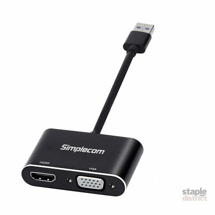 Simplecom DA316 USB 3.0 to HDMI + VGA Video Card Adapter Full HD 1080p - Appliances > TV > TVs & Accessories