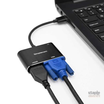 Simplecom DA316A USB to HDMI + VGA Video Card Adapter with 3.5mm Audio - Appliances > TV > TVs & Accessories