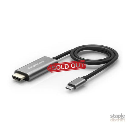 Simplecom DA321 USB-C Type C to HDMI Cable 1.8M (6ft) 4K@30Hz - Appliances > TV > TVs & Accessories