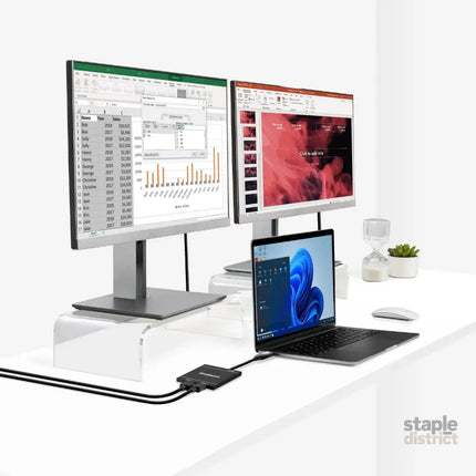 Simplecom DA327 USB 3.0 or USB-C to Dual HDMI Display Adapter for 2x 1080p Extended Screens - Appliances > TV > TVs &