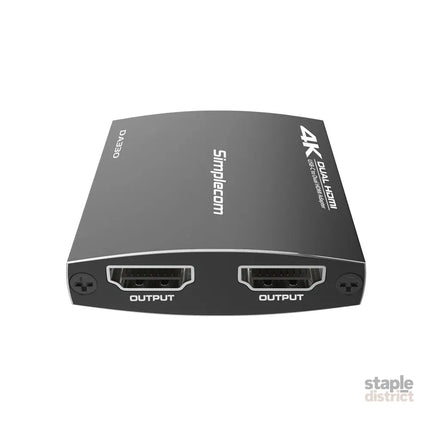 Simplecom DA330 USB-C to Dual HDMI MST Adapter 4K@60Hz with PD and Audio Out - Appliances > TV > TVs & Accessories