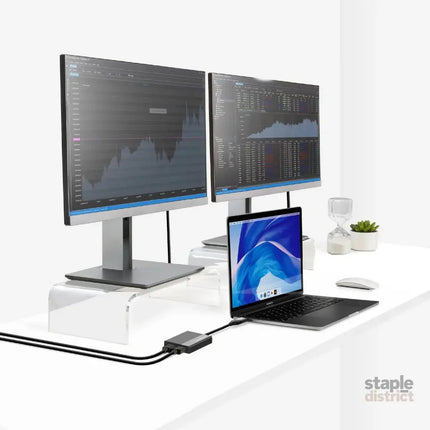 Simplecom DA369 USB 3.0 or USB-C to Dual 4K HDMI 2.0 Display Adapter for 2x 4K@60Hz Extended Screens - Appliances > TV