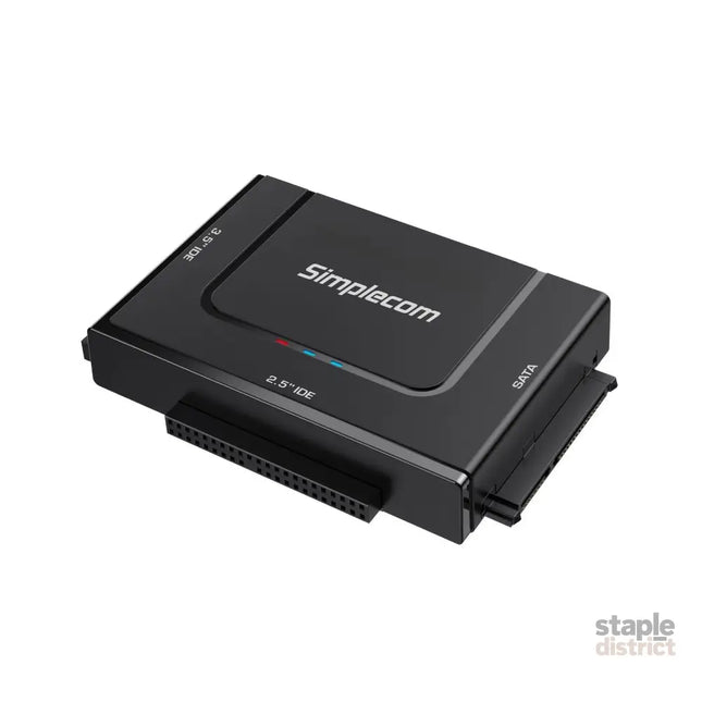 Simplecom SA492C SuperSpeed USB to 2.5’’ 3.5’’ & 5.25’’ SATA/IDE Adapter with Power Supply - Electronics > Back Up &