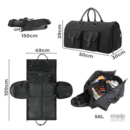 Slimbridge Carry On Garment Bag  2 In 1 Suit Bag-2006732898450935810