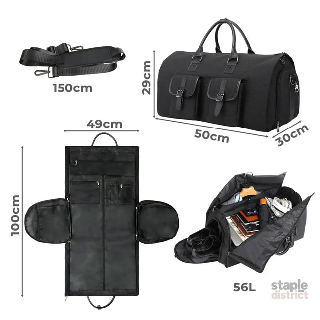 Slimbridge Carry On Garment Bag  2 In 1 Suit Bag-2006732898450935810