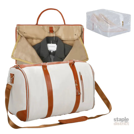 Slimbridge Garment Bags Hanging Suit Duffel Bag Beige-2006732902984978432