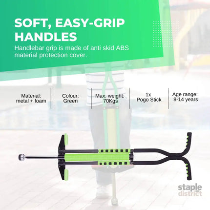 Social Hike Green Pogo Stick - Kids Jumping Jackhammer Exercise Hopper - Baby & Kids > Baby & Kid’s Toys > Outdoor Play