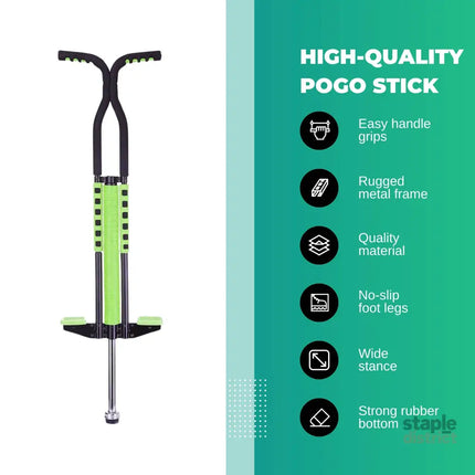 Social Hike Green Pogo Stick - Kids Jumping Jackhammer Exercise Hopper - Baby & Kids > Baby & Kid’s Toys > Outdoor Play