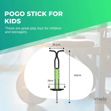 Social Hike Green Pogo Stick - Kids Jumping Jackhammer Exercise Hopper - Baby & Kids > Baby & Kid’s Toys > Outdoor Play