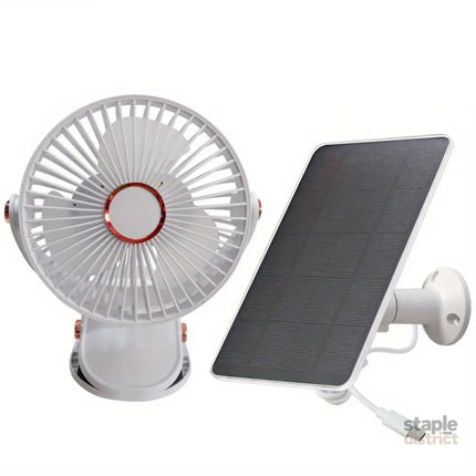 Solar Battery Camping Fan with Light Rechargeable - Appliances > Fans > Portable Fans